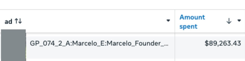 Fitness Brand ad screenshot